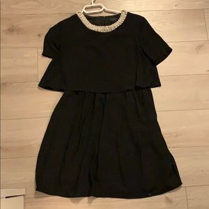 Top shop pearl neck dress